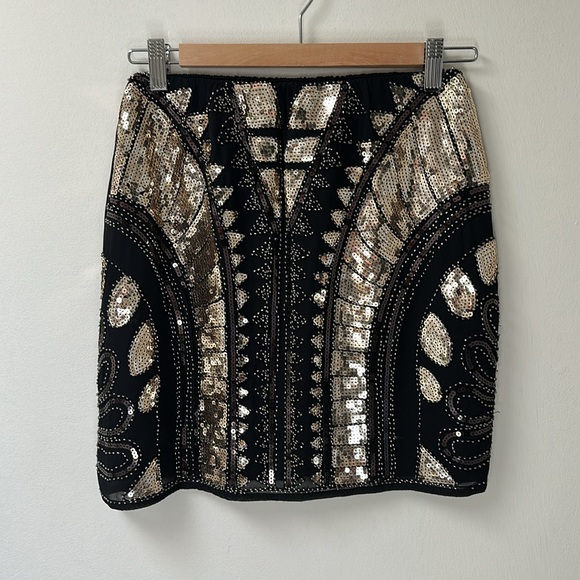 NWT Molly Bracken Sequin Mini Skirt - Picture 8 of 11